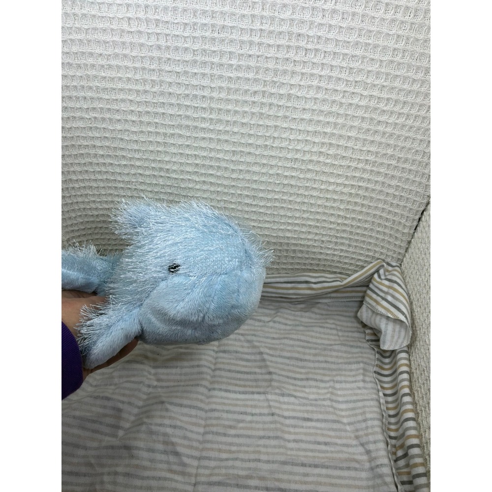 Y2K Unisex Ganz Webkinz Blue Whale Plush Small Light Blue HM356